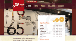 Desktop Screenshot of jburnspizza.com